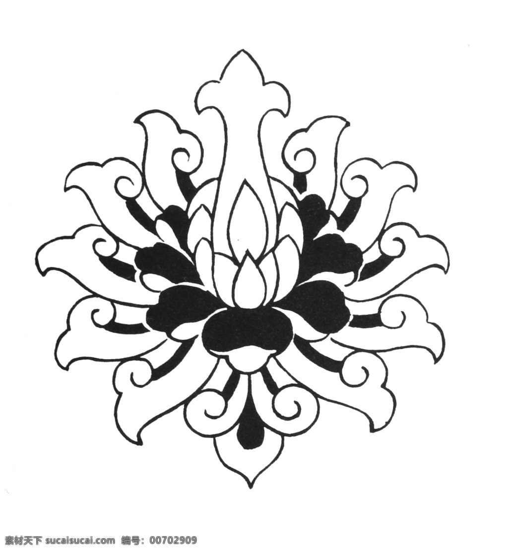 寶相花 吉祥 圖案 設(shè)計素材 吉祥圖案 裝飾圖案 書畫美術(shù) 白色