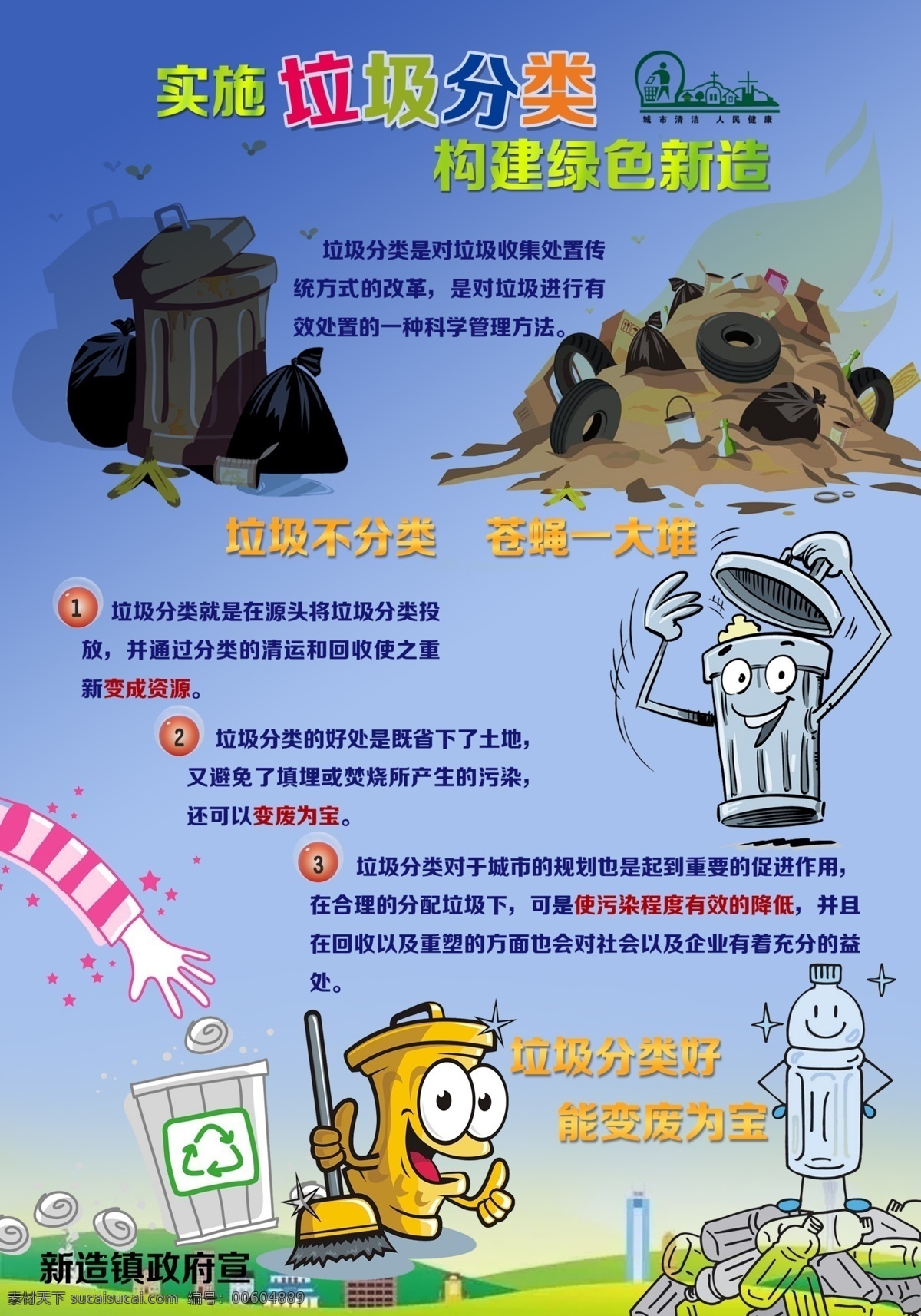實施垃圾分類 綠色城市 垃圾分類 垃圾宣傳單 宣傳單 kt板 垃圾分一分