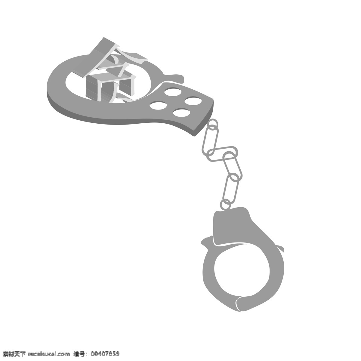 反腐敗 手銬 手繪 插畫 反腐敗手銬 手繪手銬 卡通手銬 手銬插畫 灰色的手銬 漂亮的手銬 手銬裝飾