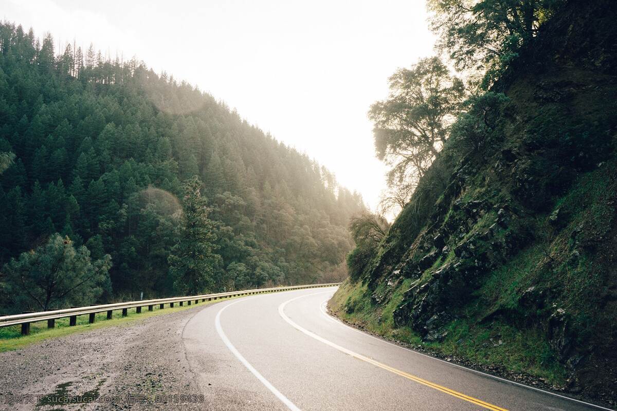 山路 道路 户外 风景 背景 海报 素材图片 杂图