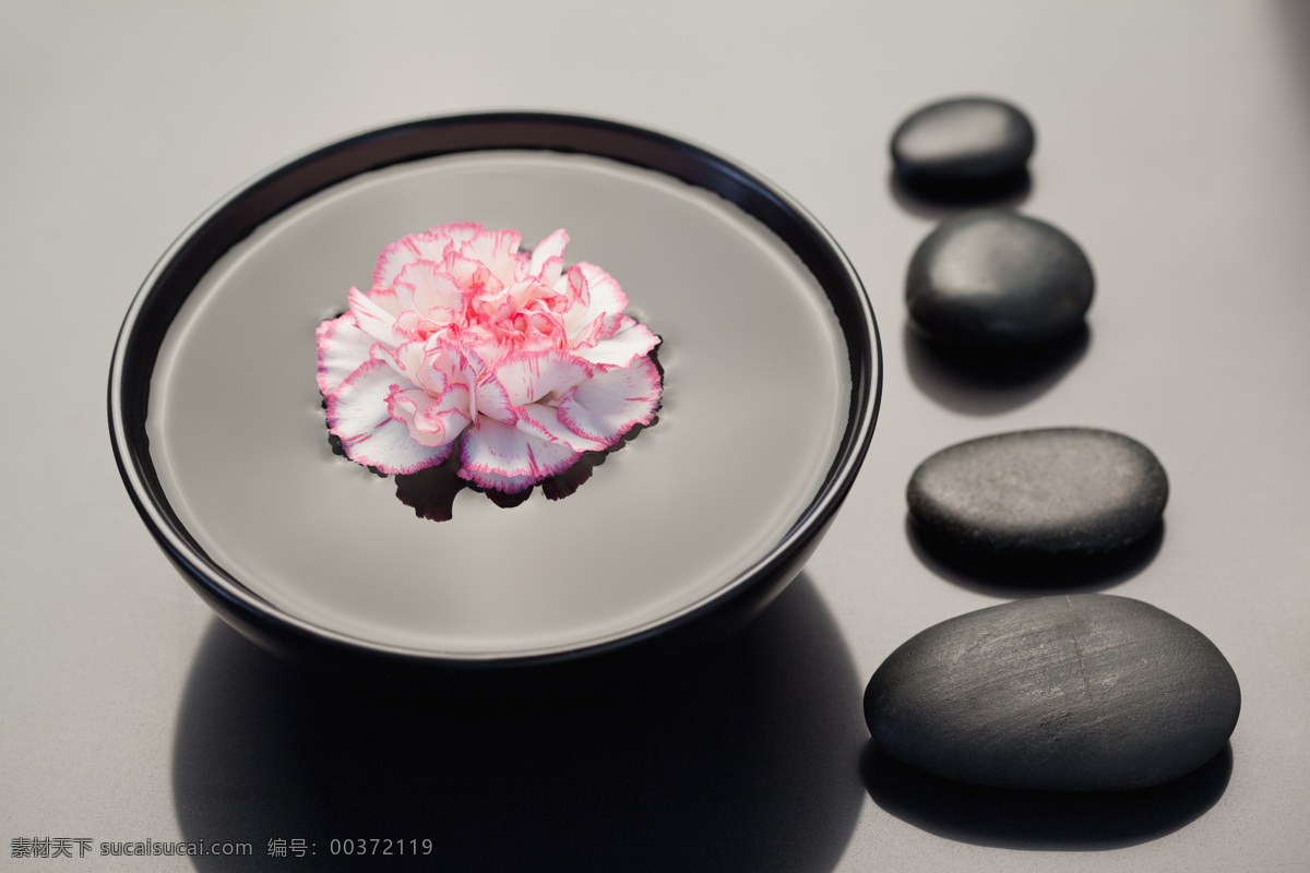 唯美 禪意 花朵 美容 美體 石頭 水療 養(yǎng)生