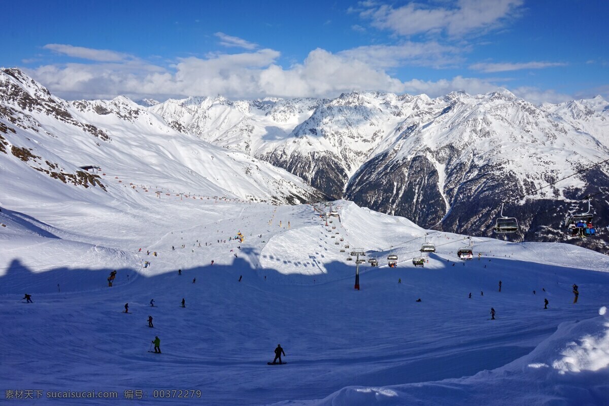 冬季 自然景观 冬天 自然 雪地 雪山 蓝天 自然风景