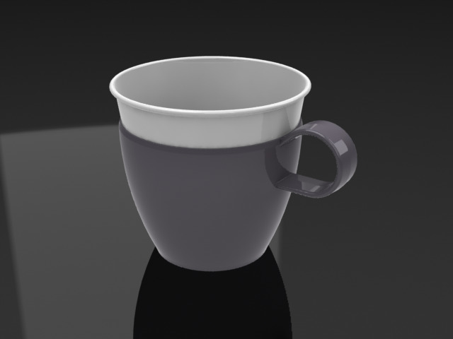 黑 咖啡 杯 3d模型素材 家具模型