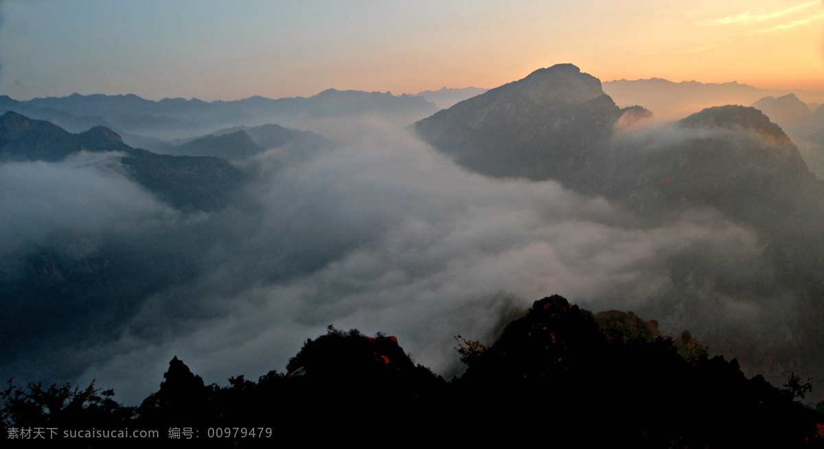 山免費下載 文件 源文件 psd源文件 風景 風景ps素材 黃山 山 云海