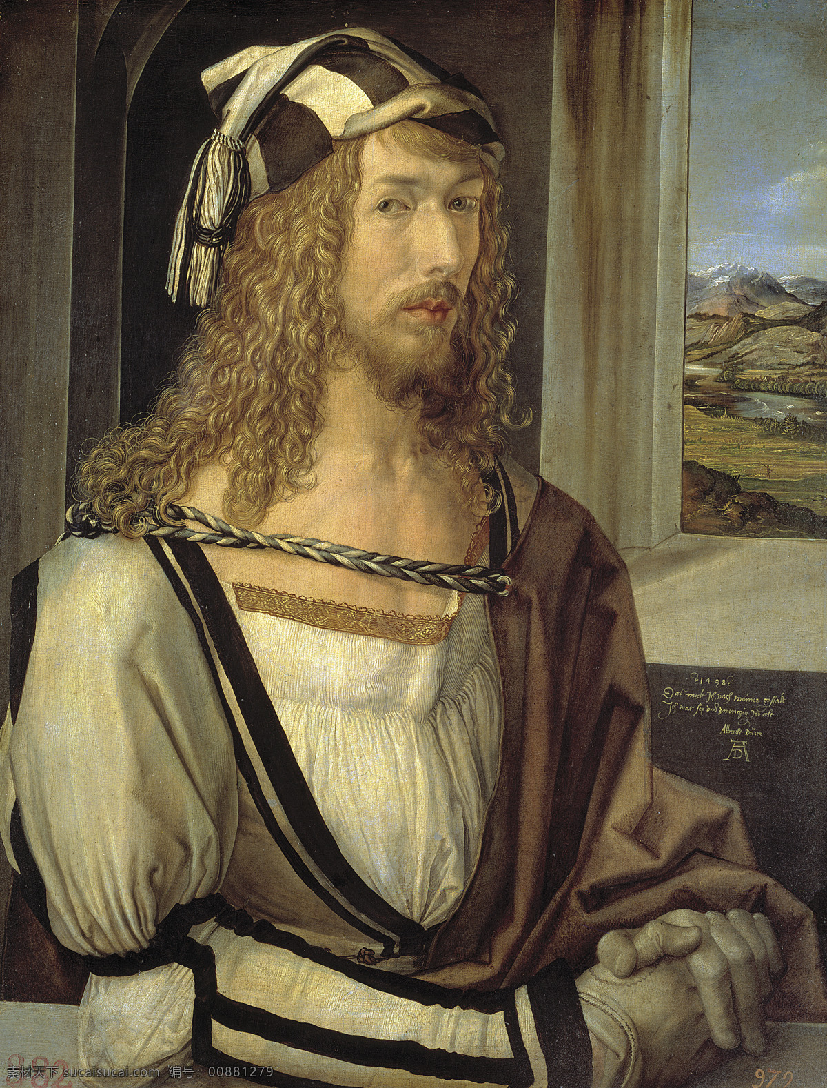 drer 人物肖像 油畫 裝飾畫 德國 畫家 阿爾弗雷德 丟勒 albrecht selfportrait durer