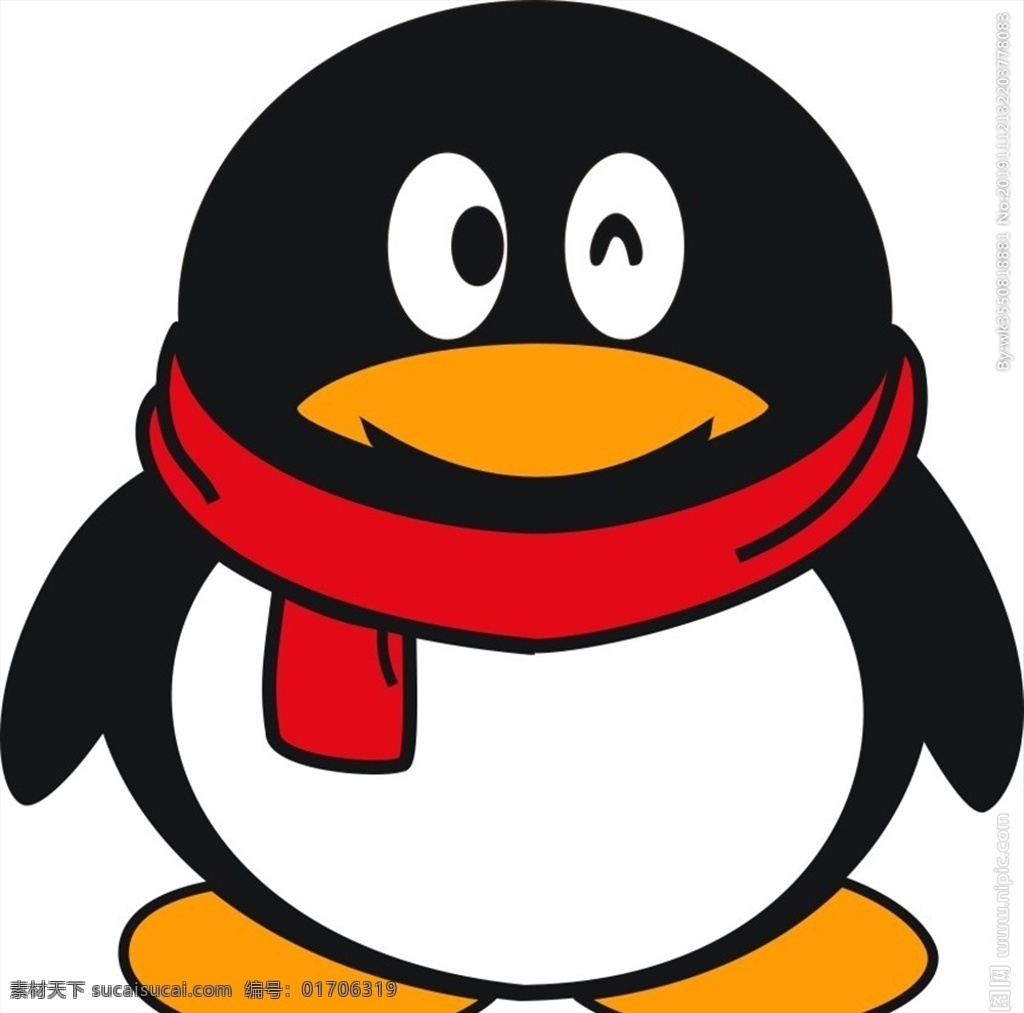 qq企鹅 企鹅 可爱 动物 动画 矢量 动漫 动漫动画 动漫人物