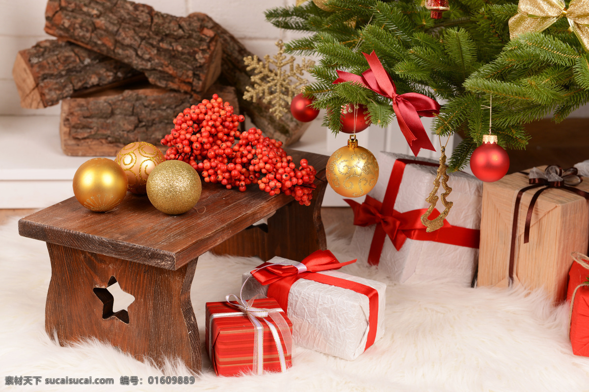 圣诞节 装饰物 节日装饰物 礼物 圣诞球 圣诞树 蝴蝶结 圣诞节图片 生活百科