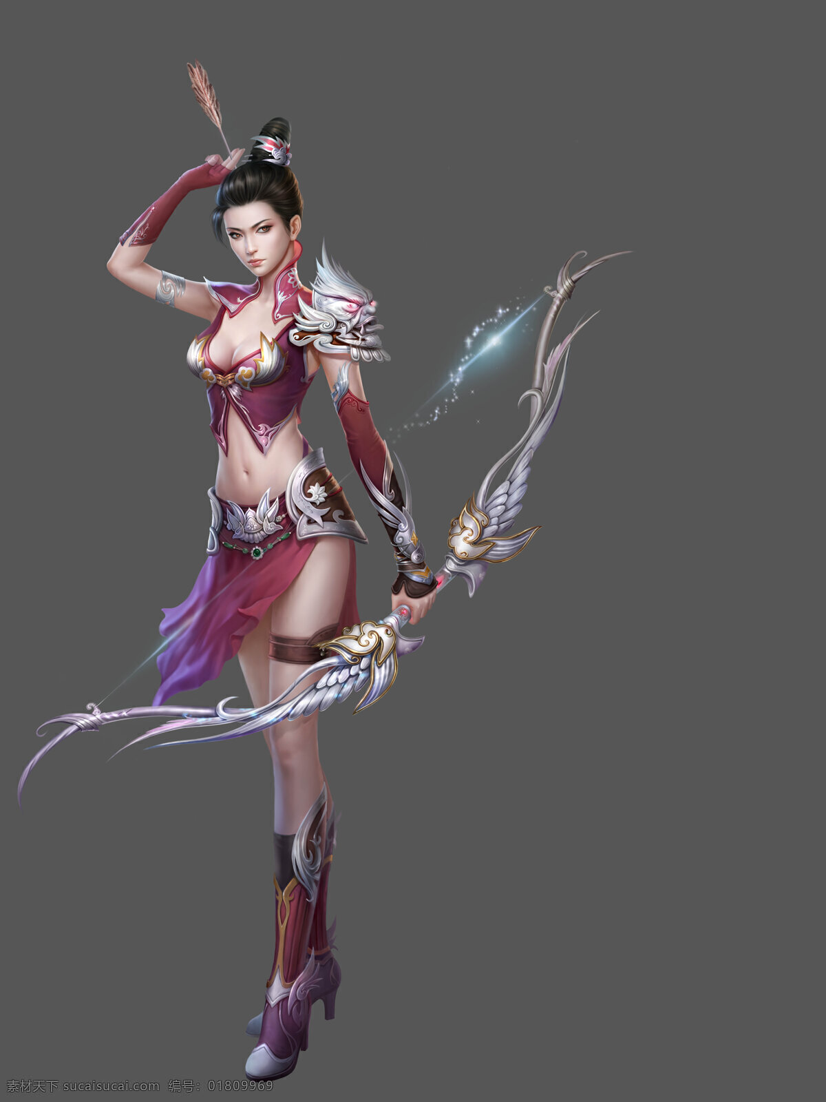 游戲原畫 游戲人設(shè) 游戲壁紙 游戲角色 黑發(fā) 美女 戰(zhàn)士 弓箭 中國風(fēng) 古風(fēng) 古裝 劍俠 武俠 高清大圖 超大分辨率 動漫人物 動漫動畫