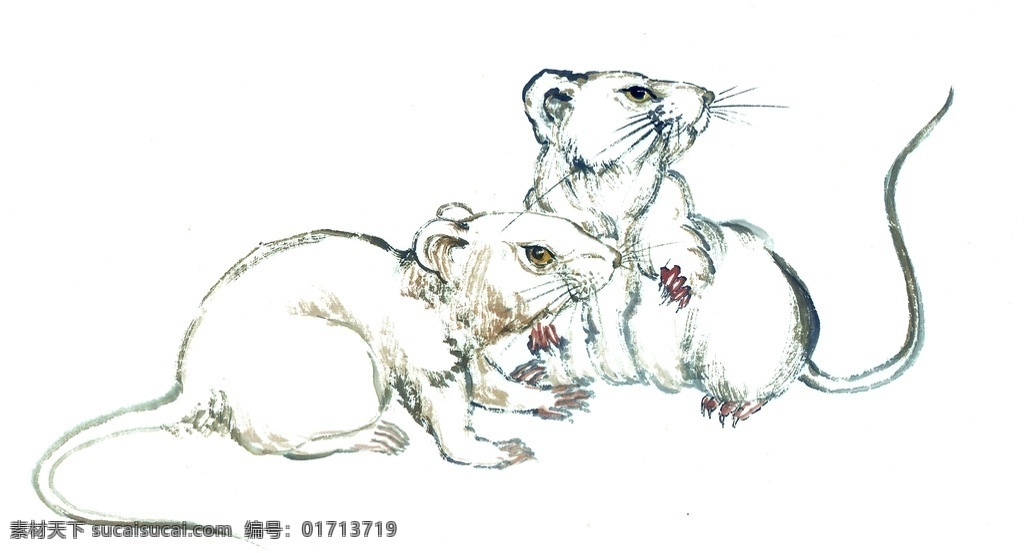 老鼠 鼠年 水墨 复古 传统 背景 素材图片 古风背景
