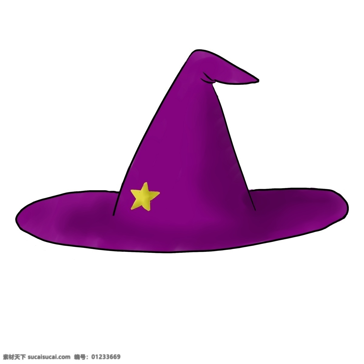 紫色 女巫 帽子 插画 紫色的帽子 卡通插画 帽子插画 装饰帽子 遮阳帽子 取暖帽子 女巫的帽子