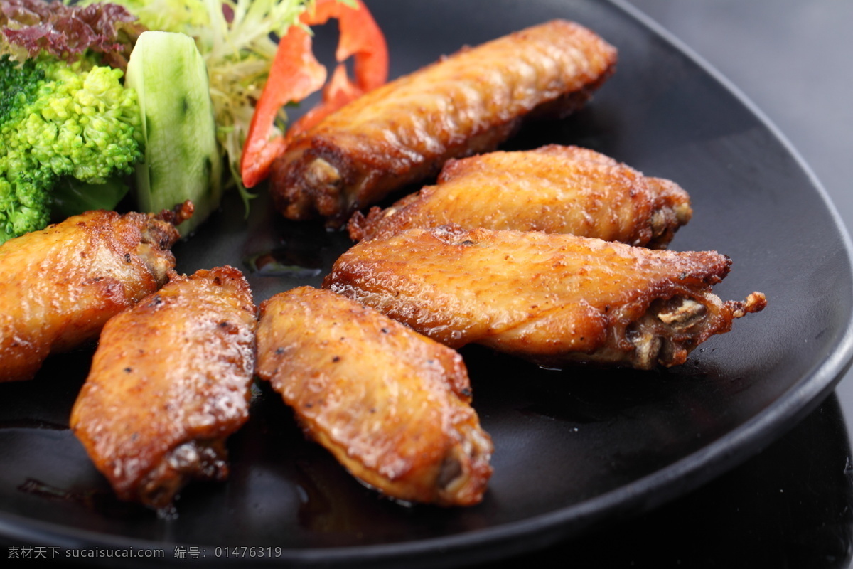 新奧爾良 烤翅 新奧爾良烤翅 烤雞翅 雞中翅 菜品 餐飲美食 傳統(tǒng)美食