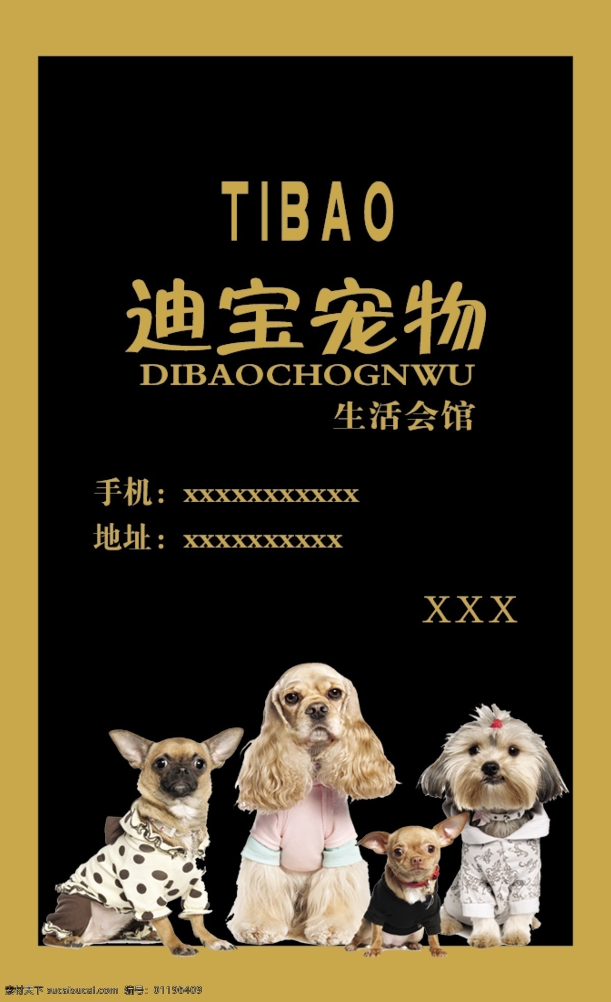 宠物名片 宠物卡通 宠物洗澡 宠物美容 卡通动物 积分卡 洗浴用品卡通 名片卡片