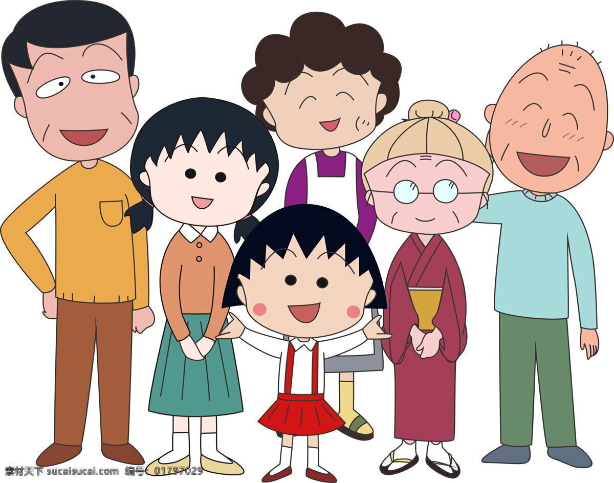 櫻桃小丸子 一家人 小丸子 卡通人物 漫畫 一家 動漫人物 卡通 動漫 動畫 動漫設計 卡通形象 動漫動畫