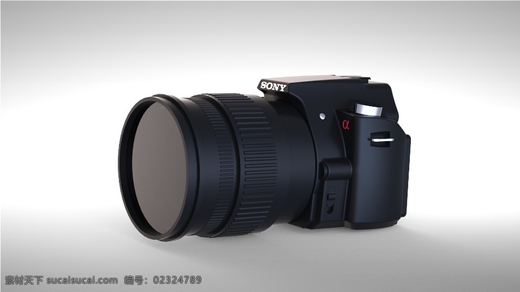 索尼 相机 镜头 照片 数码单反相机 3d模型素材 其他3d模型