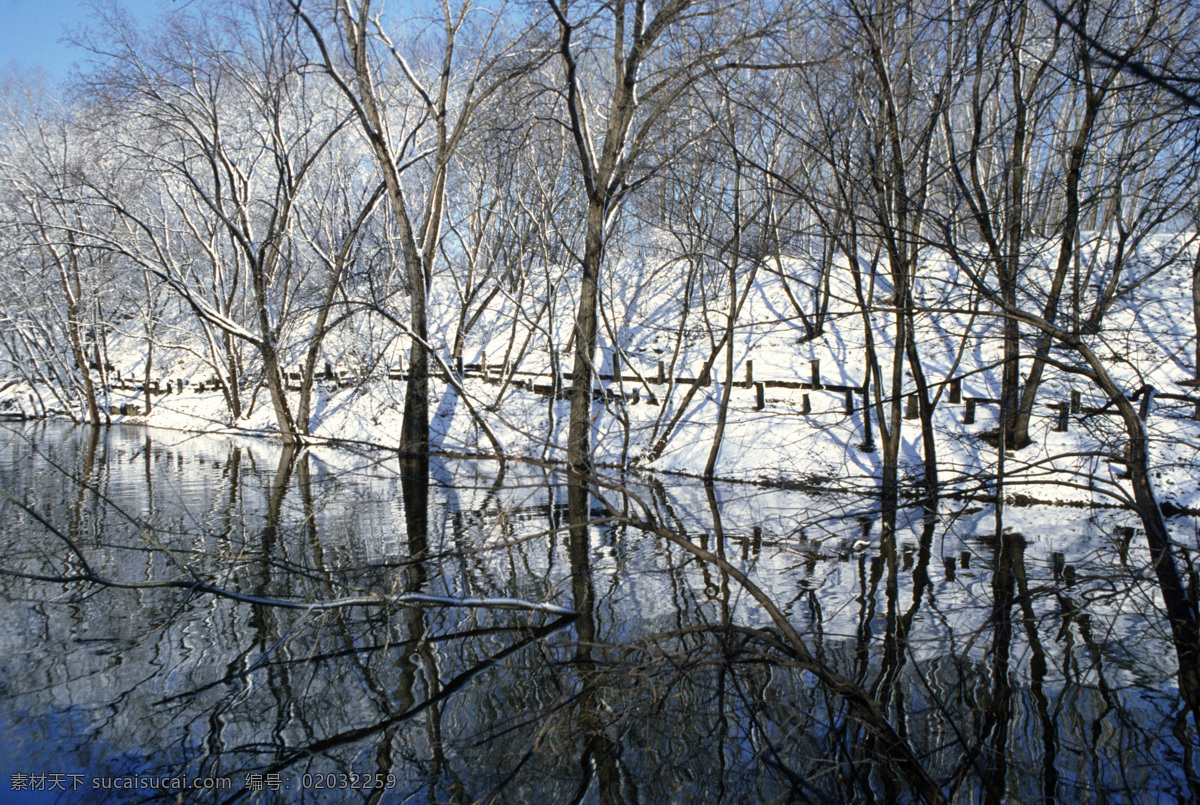 冬天 湖泊 美景 雪地 湖面 倒影 湖水 景色 风景 摄影图 高清图片 山水风景 风景图片