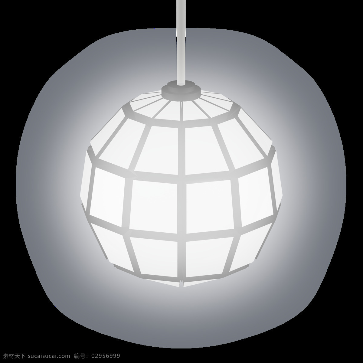 球形 多面体 灯 白色 黑 简约 时尚 灯饰 电商 免 扣 灯光 多个 组成 效 效果 灯饰电商