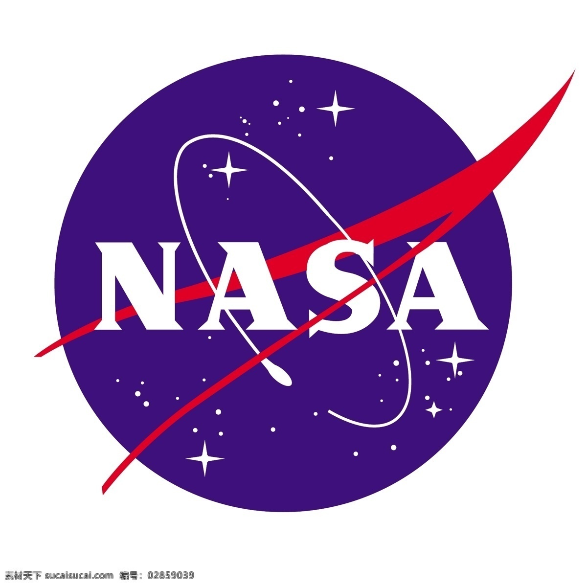蓝色 星空 nasa 宇宙 轨迹 logo logo设计 白色