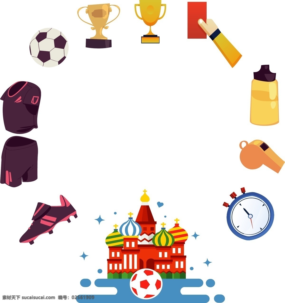 俄罗斯 世界杯 足球 用品 边框 足球赛 世界杯边框 比赛 云朵边框 足球鞋 守门员手套 定时器 清新边框