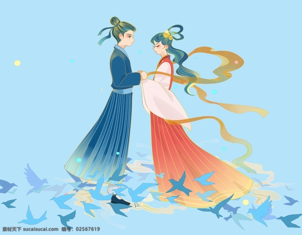 中國 傳統(tǒng) 情人節(jié) 七夕節(jié) 鵲橋相會 牛 傳統(tǒng)情人節(jié) 鵲橋 相會 牛郎 織女