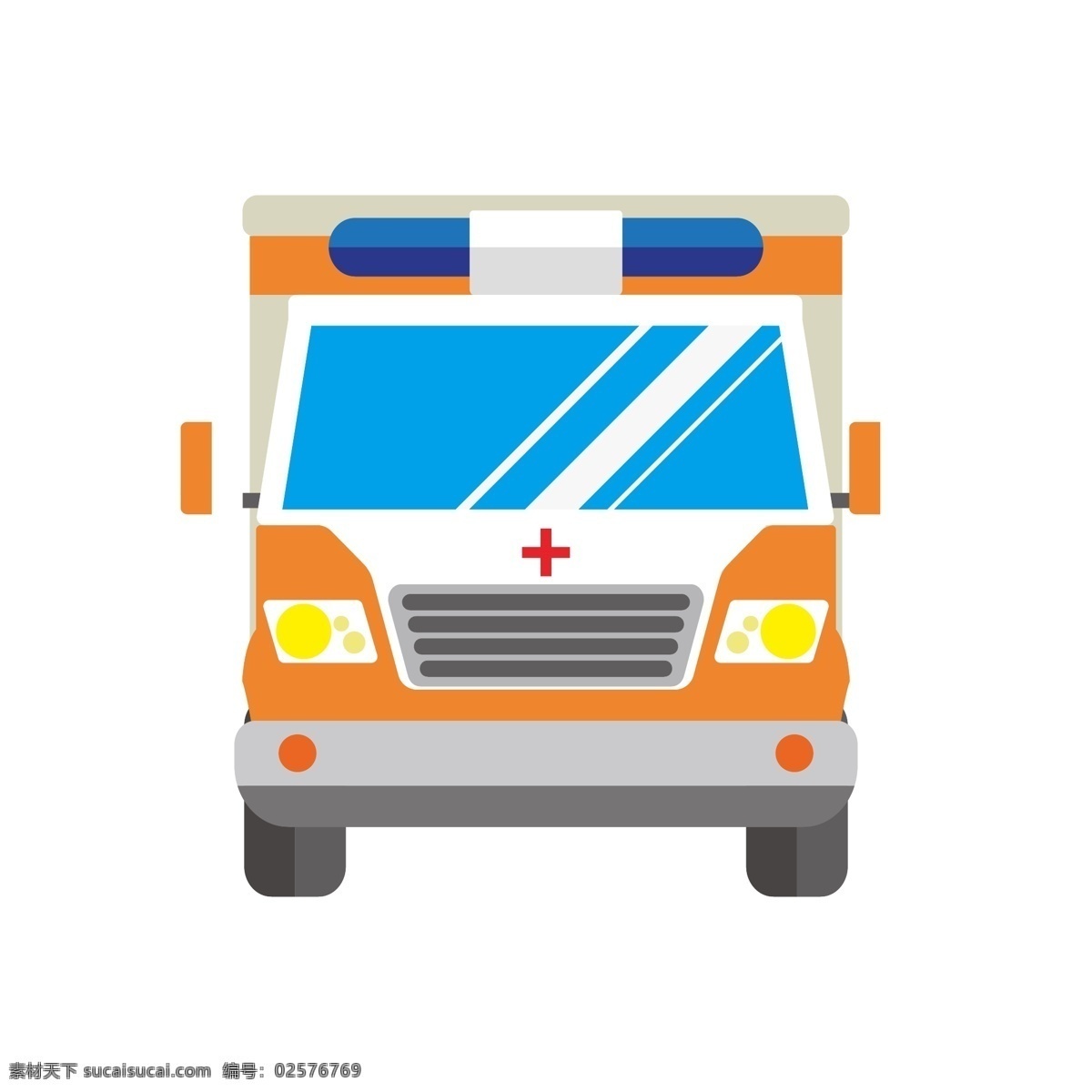 卡通 裝飾 救護車 ppt裝飾 卡通裝飾插畫 汽車裝飾 幻燈片裝飾 精美 白色救護車