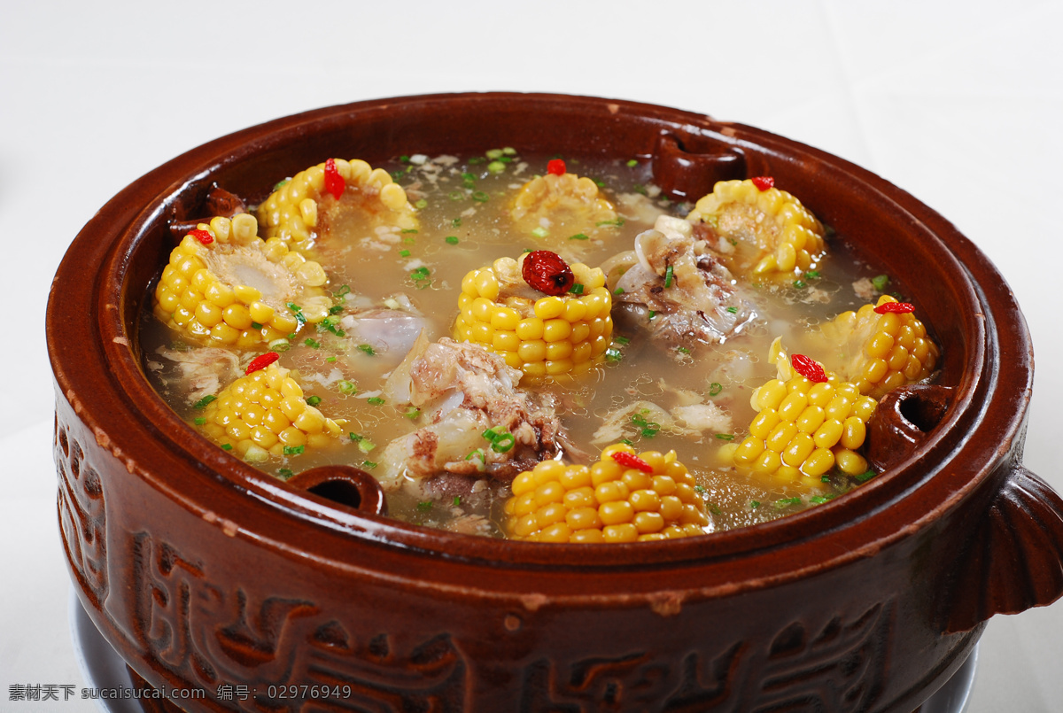 玉米筒子骨 美食 傳統(tǒng)美食 餐飲美食 高清菜譜用圖
