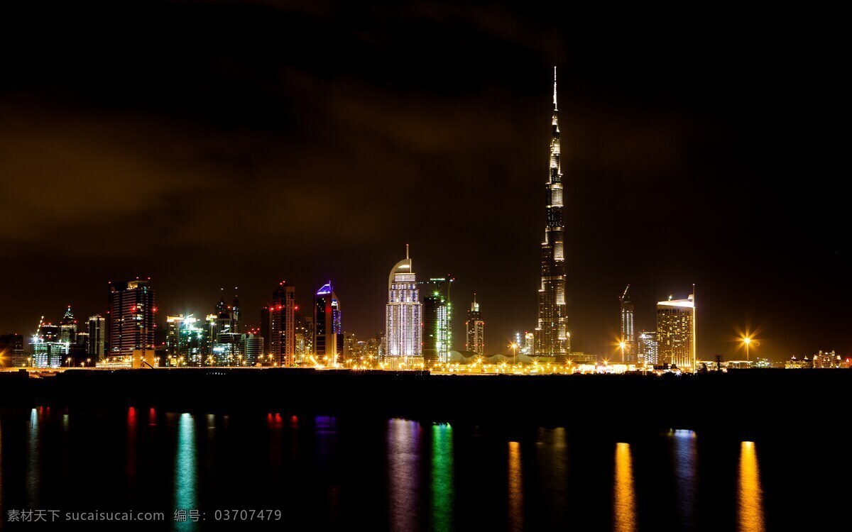 迪拜 夜晚 建筑 景观 迪拜建筑 城市建筑 城市夜景 夜景 灯光 璀璨灯光 璀璨夜景 夜晚景色 城市景观 建筑园林 建筑摄影