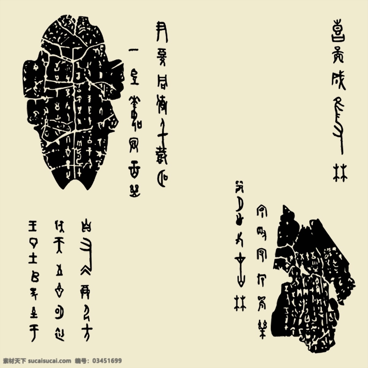 甲骨文 古文 原始文字 象形文字 古文字 考古 龟甲 文字起源 龙骨 传统素材 文化艺术 绘画书法