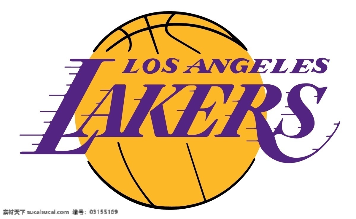 洛杉矶 湖人队 徽标 湖人 nba 西部联盟 太平洋分区 logo设计
