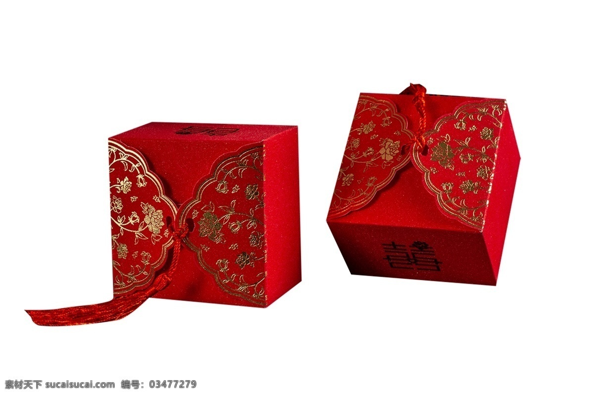 兩個 包裝 精美 禮盒 精致 喜慶 紅色