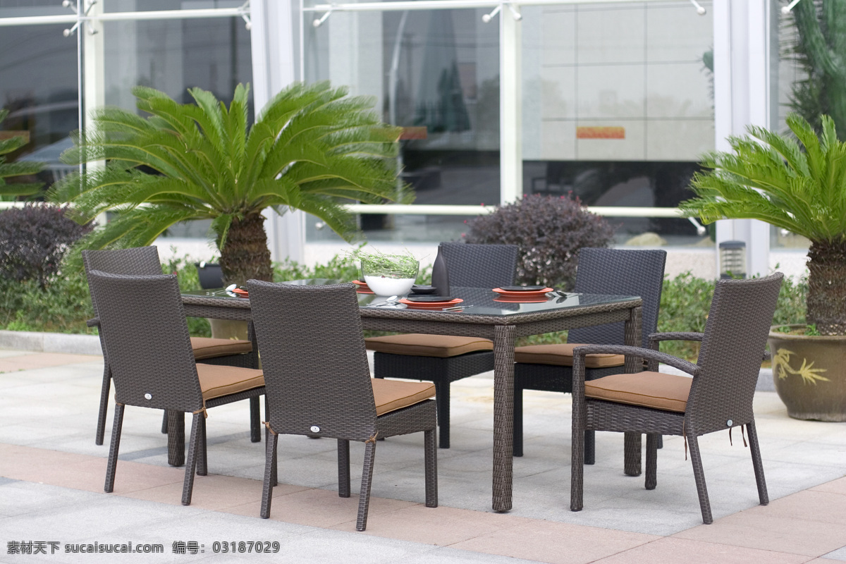 花園家具 戶外家具 編藤家具 時(shí)尚現(xiàn)代家具 休閑生活 家居生活 一桌六椅 餐桌 生活百科