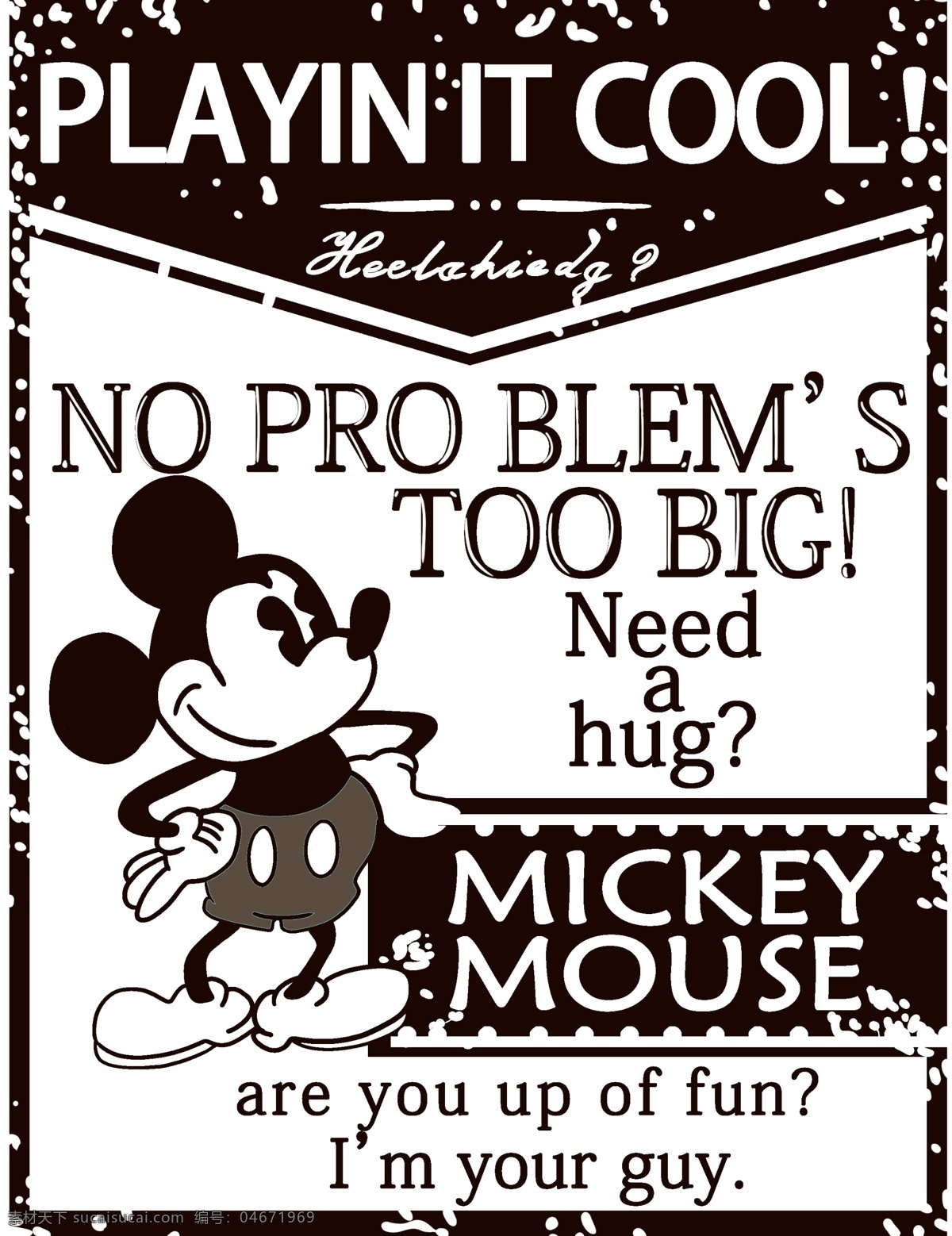 米奇 米老鼠 裁片图片 裁片 印花图案 动漫 卡通 分层