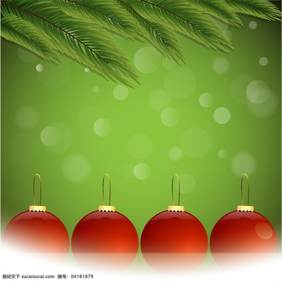 圣诞节 红色 彩球 抽象 背景 红色彩球 抽象背景 绿色