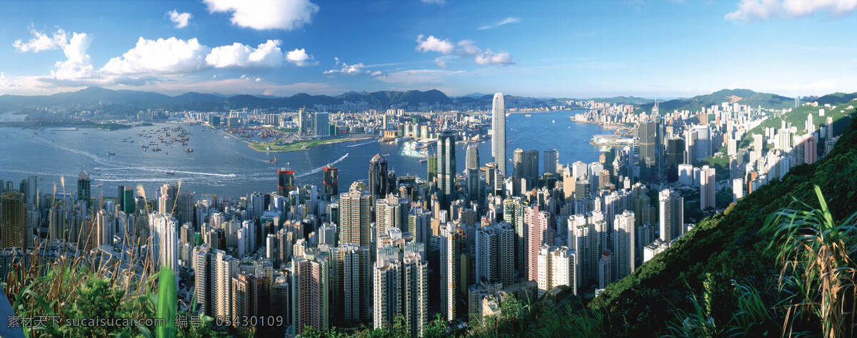 山上 俯视 整个 香港城 市 景观 城市景观 江景 香港 风景 生活 旅游餐饮