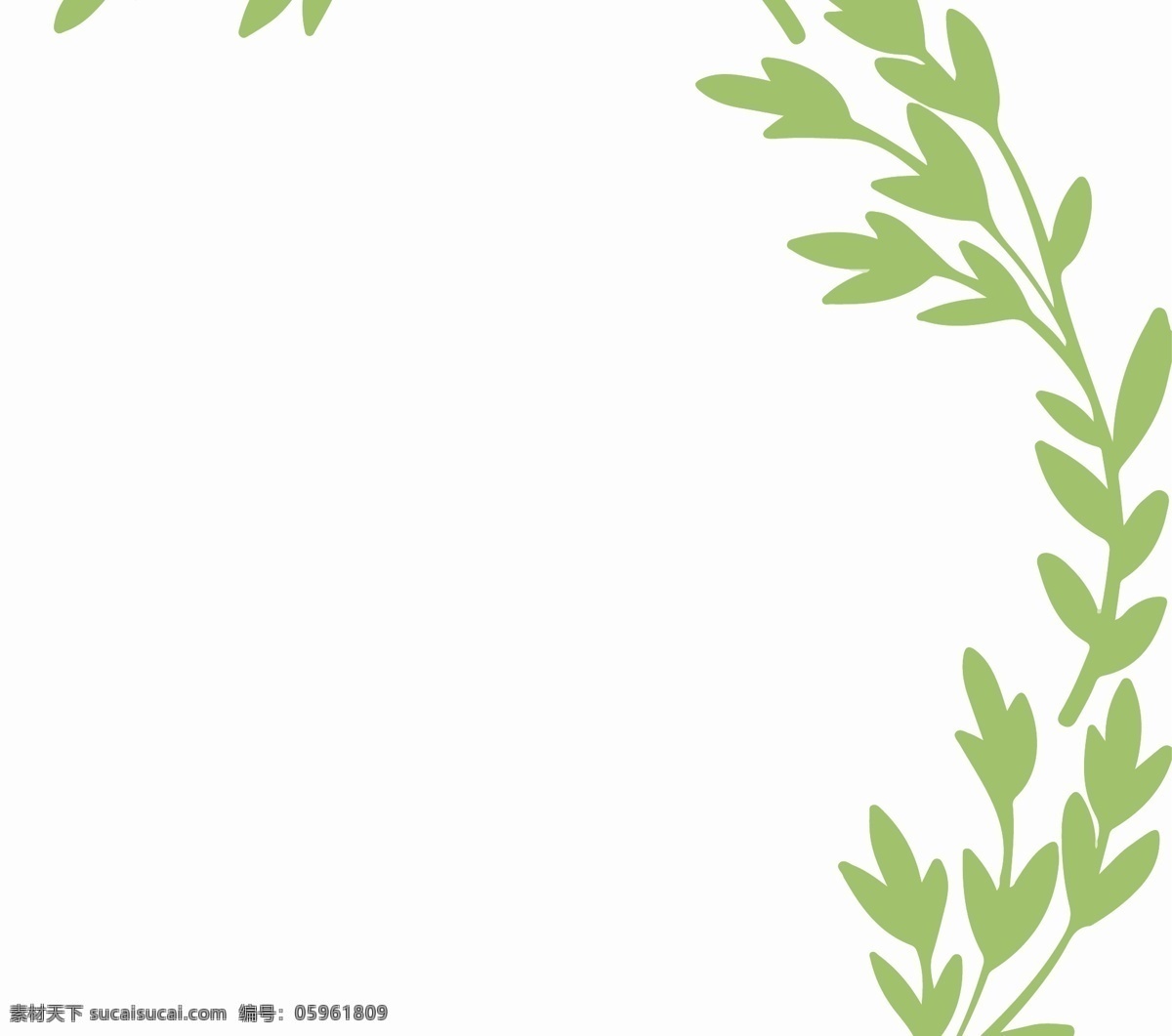 原創(chuàng) 手繪 樹葉 旋轉(zhuǎn) 圓環(huán) 花環(huán) 清心 清新 淡雅 綠色 環(huán)保