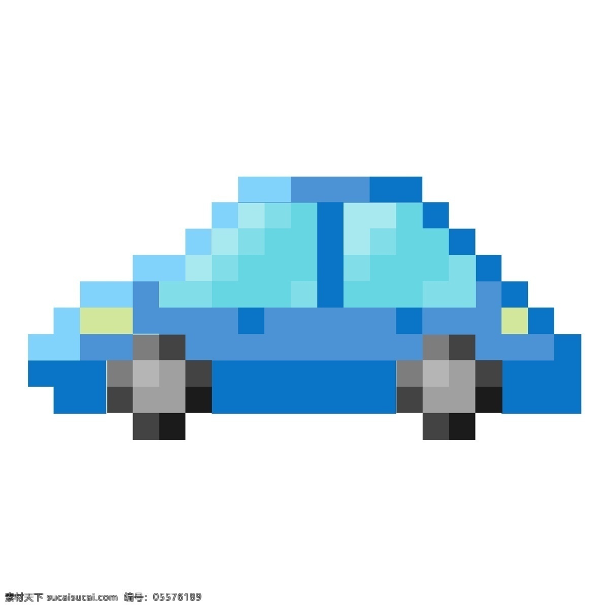 像素 汽车装饰 插画 像素汽车 蓝色的汽车 漂亮的汽车 创意汽车 立体汽车 卡通汽车 精美汽车