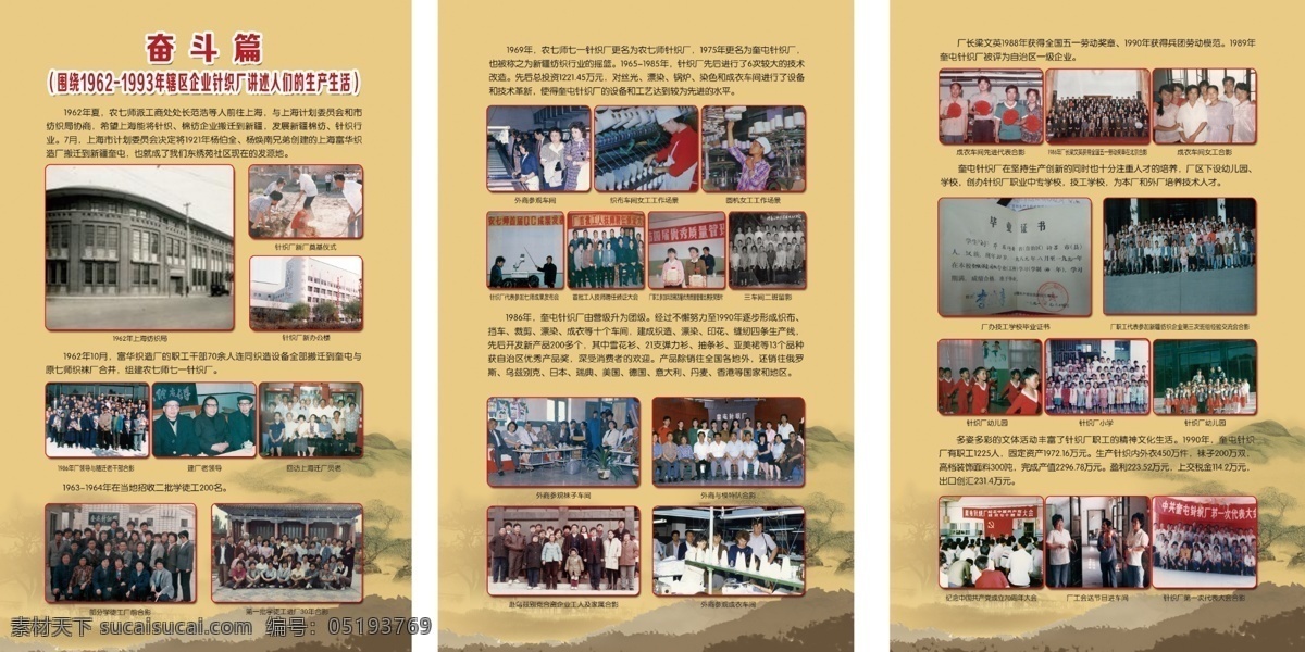 歷史回顧 史 館 奮斗 篇 宣傳 展板 歷史 回顧 史館 奮斗篇