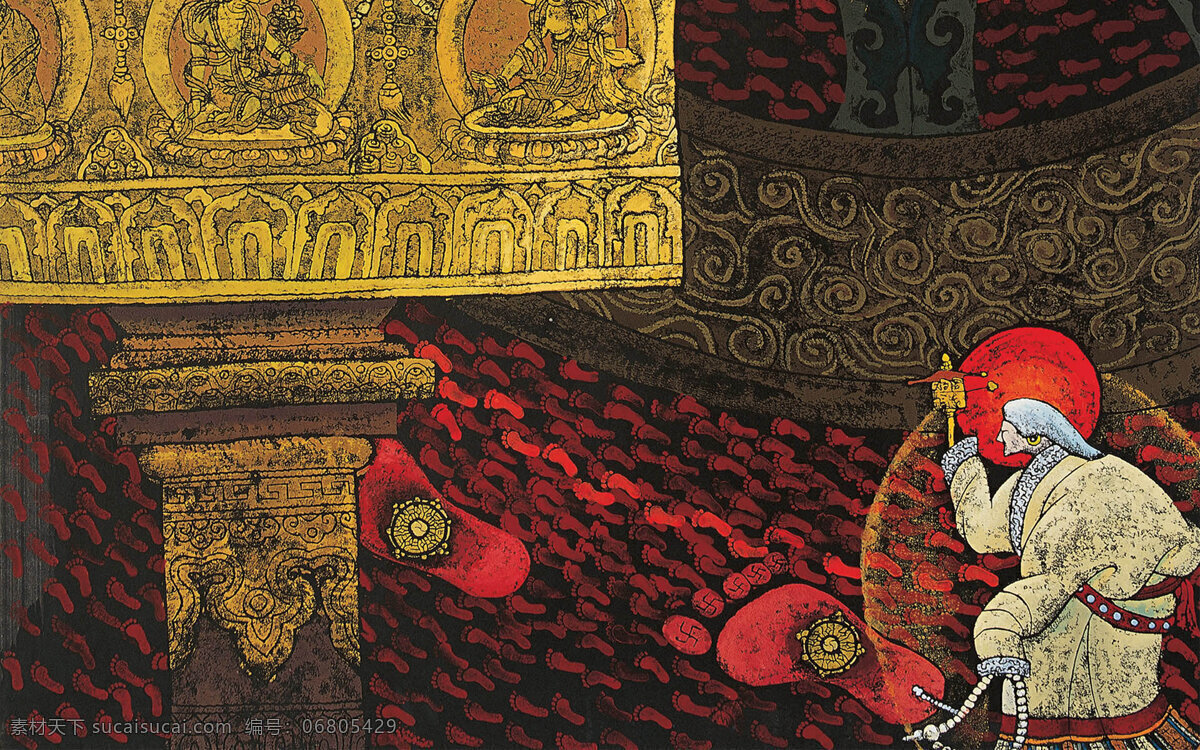 藏族祥巴图片 莫朗节 益西嘉央 版画 木版 藏族 祥巴 民族 抽象 抽象色彩 抽象画 手绘 精美 艺术 绘画 作品 西藏版画 绘画书法 文化艺术 藏族文化 藏族祥巴 祥巴版画 宗教 信仰 藏民 祈祷 藏族人民 藏族服饰 藏元素 藏族图片 宗教信仰