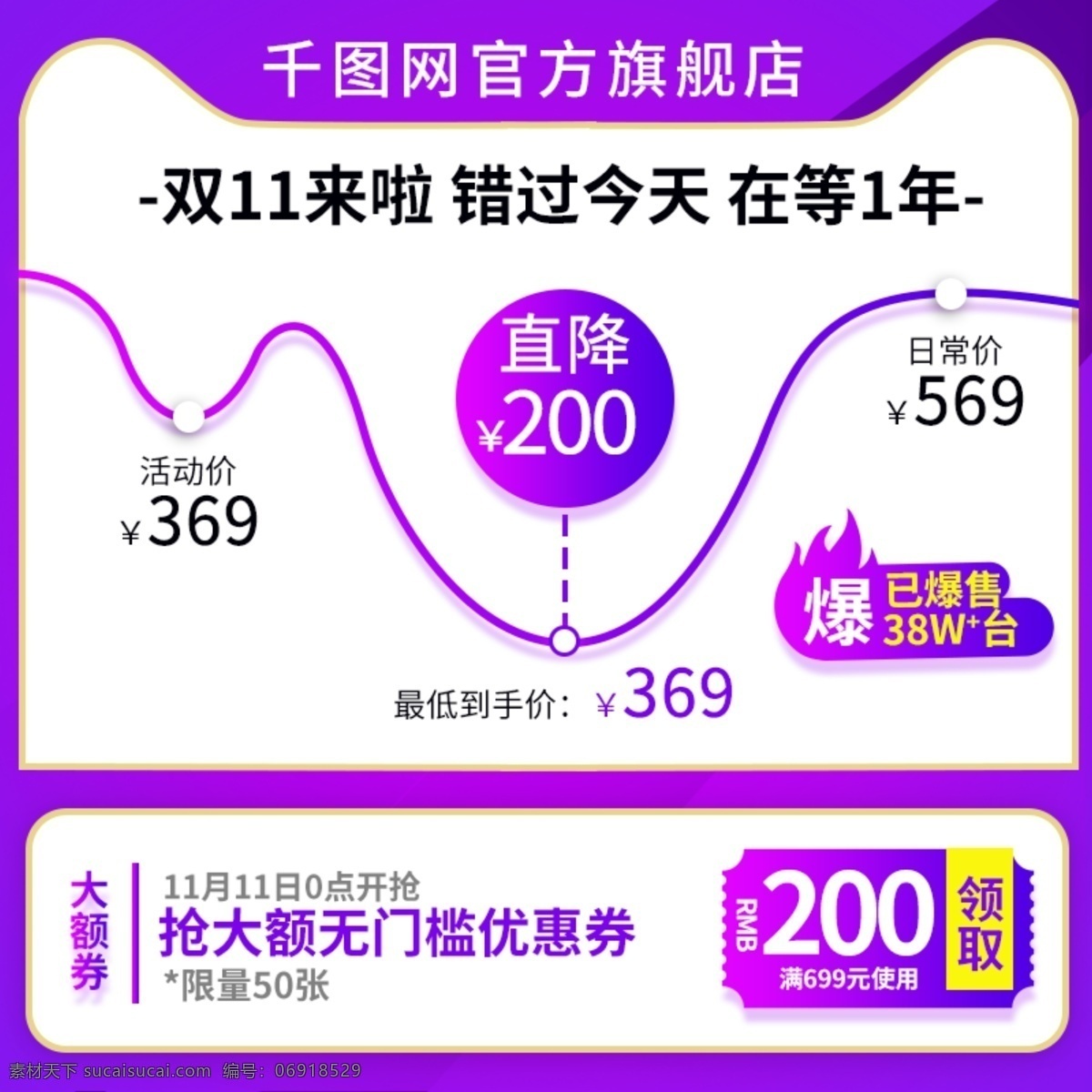 淘寶 天貓 紫色 大氣 風(fēng)格 雙十 價(jià)格 趨勢 主 圖 主圖 直通車 價(jià)格趨勢 價(jià)格圖 走勢圖 優(yōu)惠券 紫色主圖 雙11 雙十一 淘寶主圖 價(jià)格標(biāo)簽 數(shù)碼電器