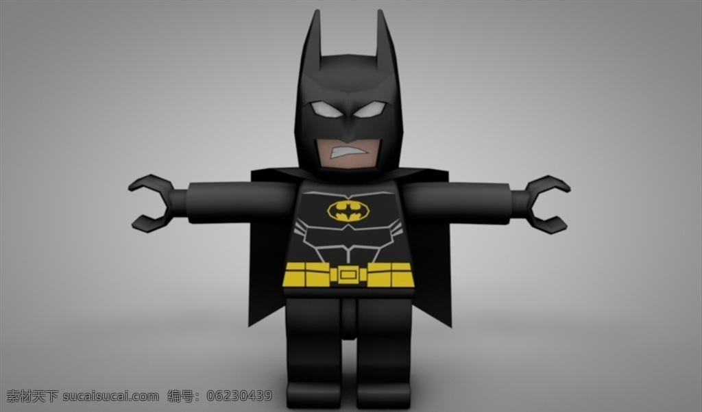 c4d 模型 蝙蝠侠 玩偶 手办 动画 简约 渲染 c4d模型 3d设计 其他模型