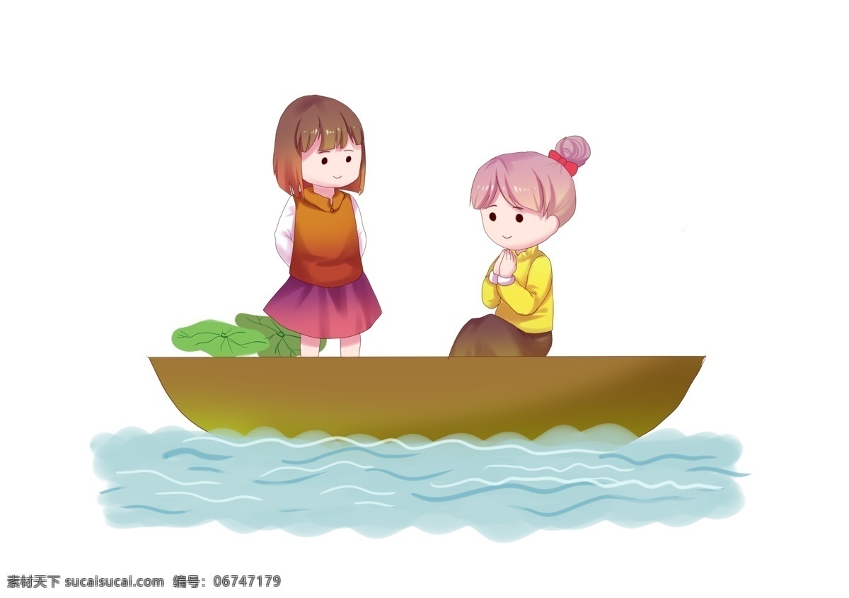 好朋友 一起 乘船 踏青 出游 清明節(jié) 節(jié)日 閨蜜 船 河流 丸子頭 短發(fā) 裙子 荷葉 可愛(ài) 笑容 笑臉 戶(hù)外 植物