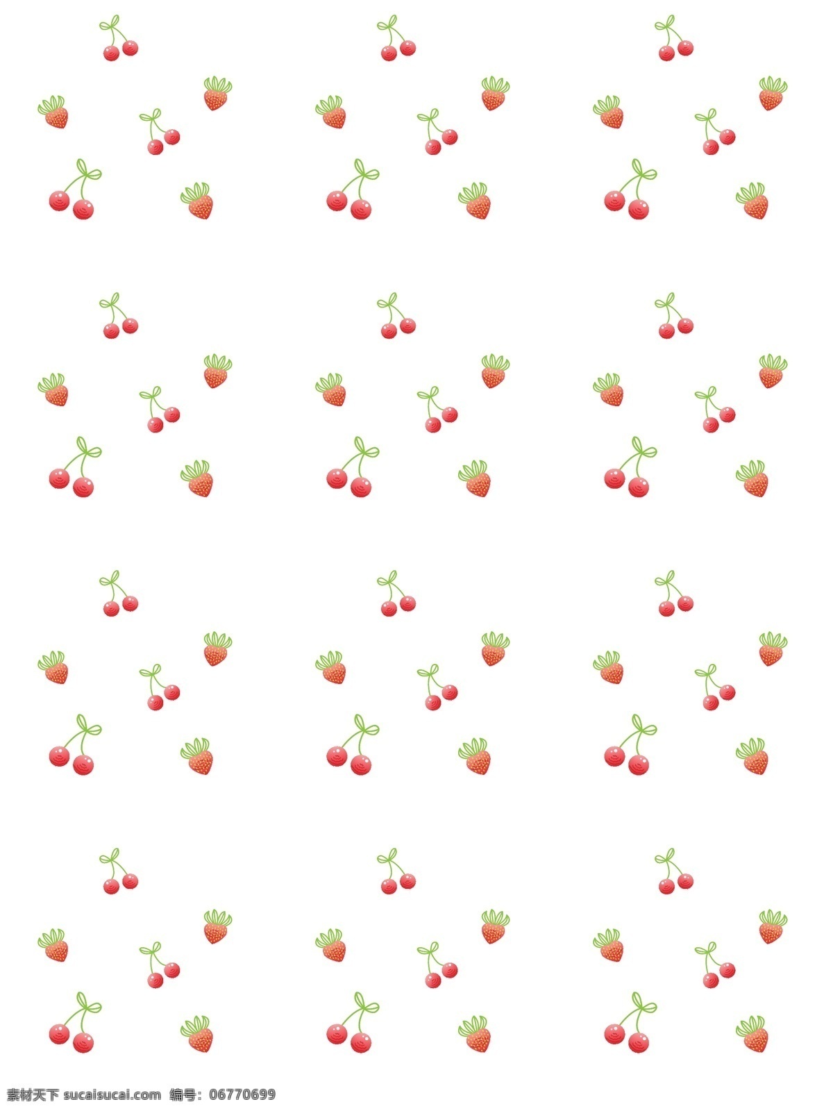 樱桃 草莓 背景 图 壁纸 元素 水果 卡通 底纹边框 背景底纹
