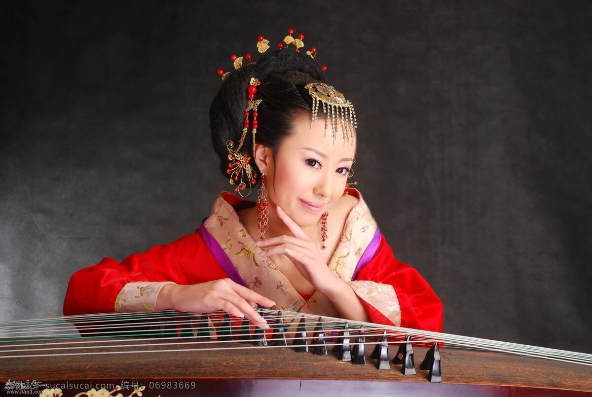 古裝美女 清裝美女 美女 古裝 古典 古代 beauty 長發(fā) 紫色 古琴 攝影圖片 人物攝影 人物圖庫