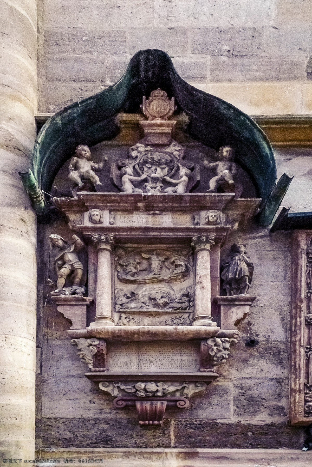 维也纳 巴洛克 式 雕塑 巴洛克式 精致 复古 中世纪 欧美 艺术品 千库原创