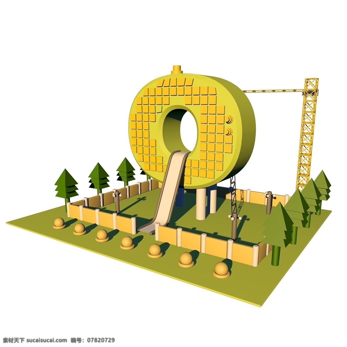 3d 建筑 立體 數(shù)字 字體 c4d 綠色 樓房 數(shù)字0 立體字體 建筑工地 0字體 零字體 建筑字體 綠色樓房