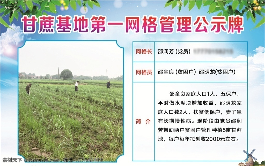 基地 網格 管理 公示牌 產業(yè)基地簡介 網格分布圖 示范基地 產業(yè)示范基地 甘蔗產業(yè)基地 甘蔗扶貧基地 扶貧產業(yè)基地 脫貧攻堅展板 甘蔗地 產業(yè)示范牌 扶貧產業(yè) 精準扶貧 扶貧標語 扶貧口號 生態(tài) 扶貧目標 扶貧 網格長 網格員 貧困戶 面積 產業(yè) 宣傳