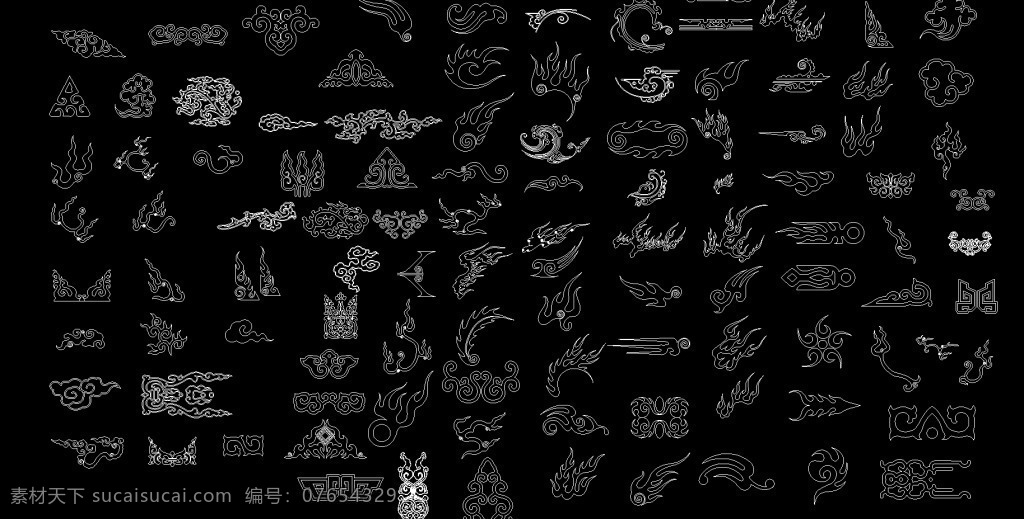 花紋cad cad 花紋 中式花紋 花紋設(shè)計(jì)