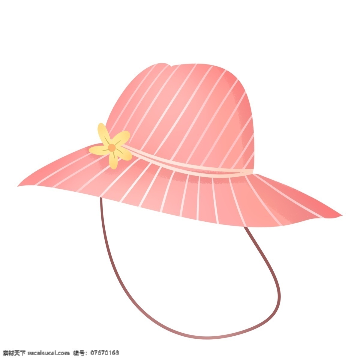 粉红色 可爱 夏季 太阳帽 粉色 遮阳