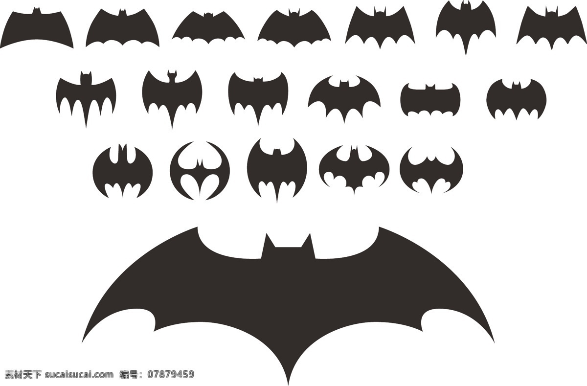 蝙蝠侠 标志 矢量图 格式 psd素材 矢量 高清图片