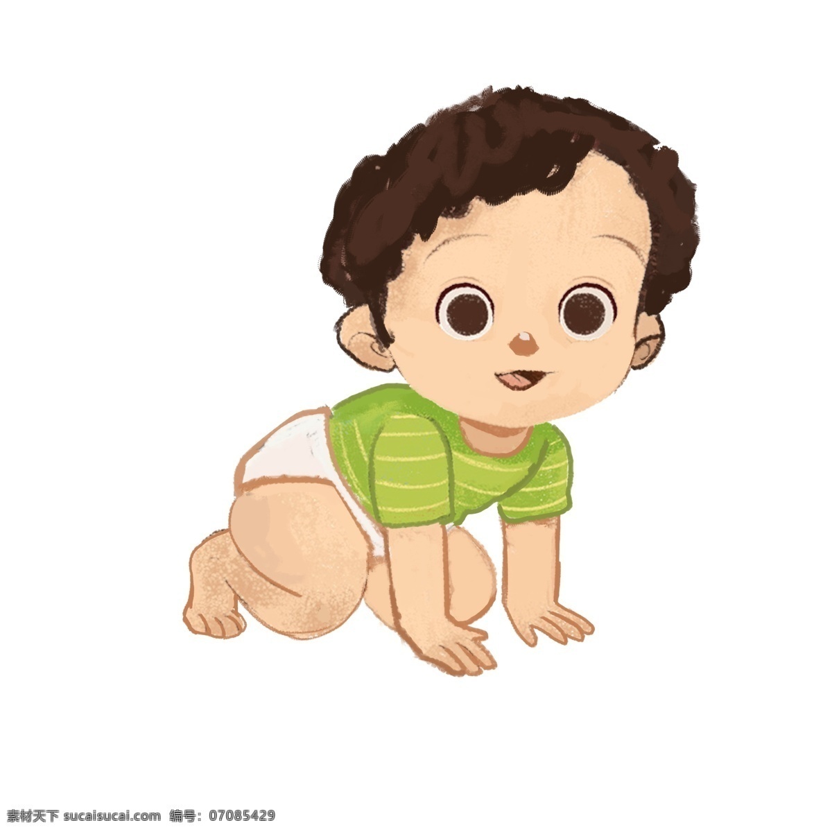 可愛 baby 免 摳 q版 小朋友 衣服 厚涂 photoshopcc ps插畫 手繪插畫 人物 q版風(fēng)格 嬰兒