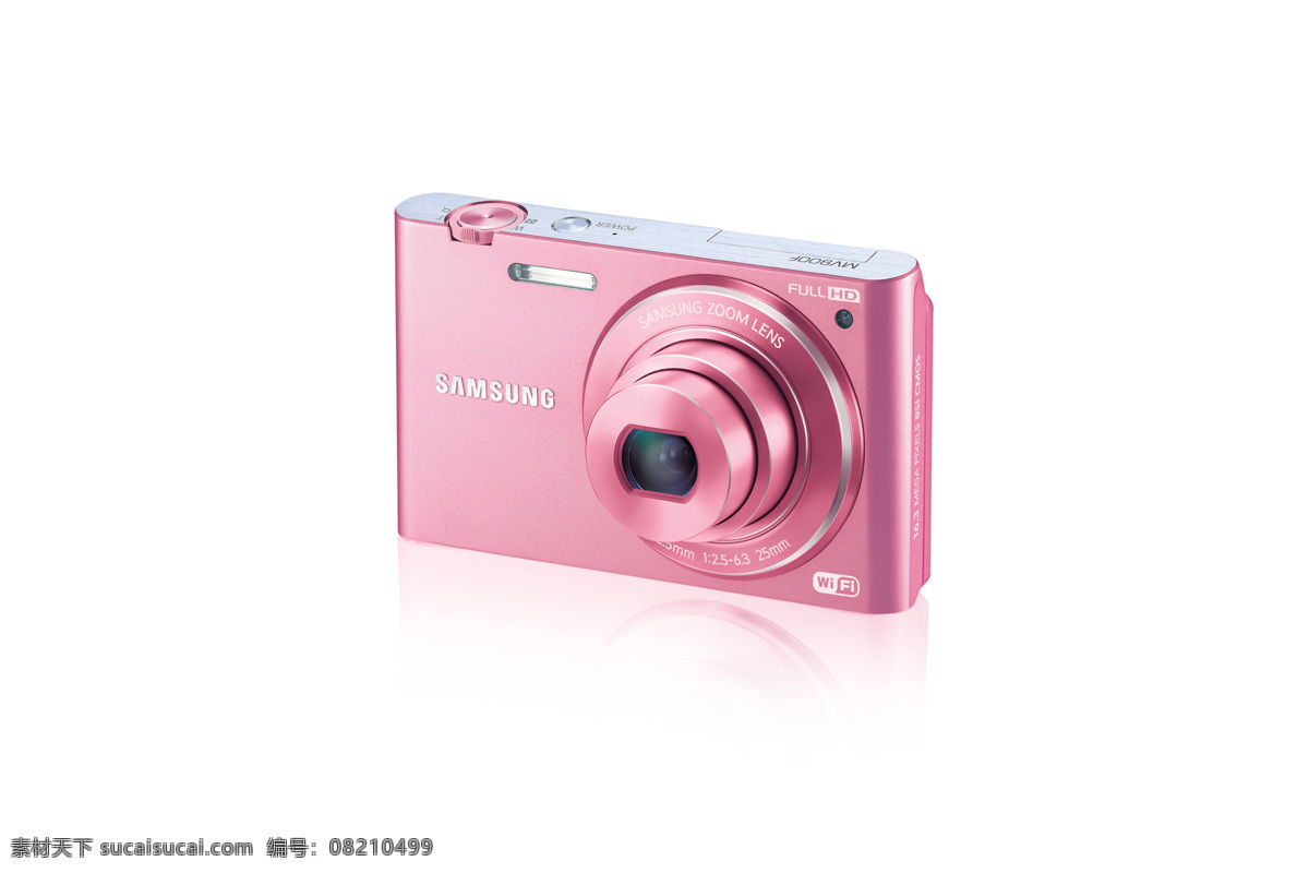 wifi 红色 三星 生活百科 数码家电 数码相机 相机 粉红色 三星数码相机 卡片机 psd源文件